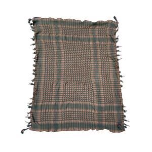 Brown & Black Checkered Light Scarf Wrap